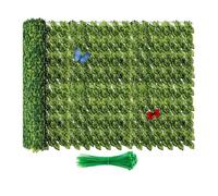 Screening delle foglie artificiali Siepe di edera artificiale resistente ai raggi UV, schermo per la privacy da interni/esterni, adatta per giardino, patio e decorazioni per matrimoni.