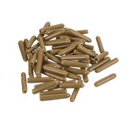 Screw Covers Caps, 100pcs Rubber End 20mm(13/16") ID Vinyl PVC Round Tube Bolt Cap Cover Thread Protectors Red(Light Brown,1.5mm)