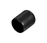 Screw Covers Caps, 15pcs Rubber End 16mm ID Vinyl Round Cap Cover Thread Protectors Blue(Black,16mm)