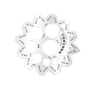 Screw Gauge Thread Pitch Measuring Ruler Screw Measuring Tool