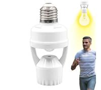 Screw in Motion Sensor Bulb Holder, E27 Lamp Holder, Automatic Light Bulb Outlet for Basement, Pantry Room, Storage Room, Garage Light, Energy-Efficient Lighting Solution