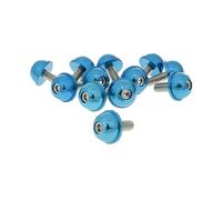 Screw Set 12 pezzi in alluminio tappo blu - M5 x 13