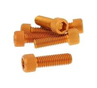 Screw Set 6 pezzi esagono incassato in alluminio arancione - M8 x 25