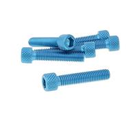 Screw Set 6 Pieces Hex Blue - M6 x 30 | 6 pezzi, alluminio anodizzato, non per componenti strutturali o freni, compatibile con Puch Mawi