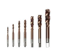 Screw Thread Tap Drill Bits Spiral Flute M2-M10 Machine Taps Right Hand 5Pcs(Color:M3x0.5)