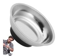 Screw Tray - Magnetic Parts Bowl Organizer, Stainless Steel Holder Dish, Portable Hardware Storage Container, Tool Accessory | Workshop Repair, Garage Bench, Auto Maintenance, Small