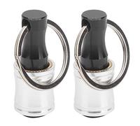 Screwdriver Bit Holder Keychain | 2Pcs Quick Release Adapter & Extension Bar | Aluminum Alloy Tool for Drills/Screwdrivers/Bits | Compact & Portable (Silver)