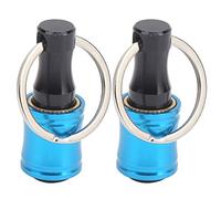 Screwdriver Bit Holder Keychain | 2Pcs Quick Release Adapter & Extension Bar | Aluminum Alloy Tool for Drills/Screwdrivers/Bits | Compact & Portable (Blue)