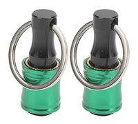 Screwdriver Bit Holder Keychain | 2Pcs Quick Release Adapter & Extension Bar | Aluminum Alloy Tool for Drills/Screwdrivers/Bits | Compact & Portable (Green)