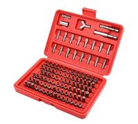 Screwdriver Bit Set - 105-Piece Chrome Vanadium Steel Kit | Screwdriver Bit Set 105-Piece, 1/4-Inch Chrome Vanadium Steel Bits with Phillips, Slotted, Hex and Star Types