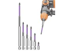 Screwdriver Bit Set - Screwdriver Bit Accessory Set - High Magnetic Screwdrivers Drill Bits Set 6-Piece Anti-Slip Electric Bits Kit Shock-Resistant Durevole Multi-Purpose Hex Shank Driver For Tools