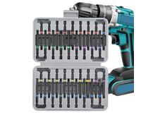 Screwdriver Bit Set - Steel 36-Piece 1/4 Inch | Magnetic Hex | Shank With Phillips Square Bits | Driver Accessory Kit For Electric Screw Repair