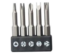 Screwdriver Bits - Screwdriver Bit Set | Magnetic Screwdriver Sets | 5pcs CRV Alloy Screwdriver Bit Assorted Set | U-shaped Y-Type Triangle Inner Cros-s Three Points Screwdriver Bit for Home, Workers