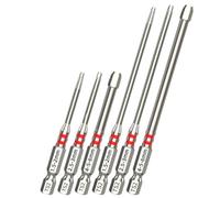 Screwdriver Bits Set - Electric Screw Drill Bits | 6-Piece Magnetic Hex Shank Heads Tool | Quick Change Steel Carpentry Woodworking, Auto Repair Machine Maintenance