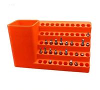 Screwdriver Bits Storage - Electric Drill Bit Holder Rack for Workshop Organization | Anti-Slip Power Tool Pegboard Rack, Compact Cabinet and Shed Storage, Easy Access Tool Organizer for Home Garage