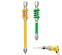 Screwdriver Drill Bit Set - 2-Piece Magnetic Tips with Spring Design | Tough Anti-Slip Driver Bits for Household, Electrician, Technician Use on Concrete, Metal, Furniture, Craft & Construction