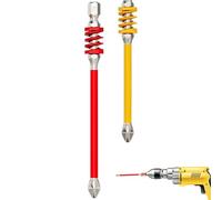 Screwdriver Drill Bit Set - 2-Piece Magnetic Tips with Spring Design | Tough Anti-Slip Driver Bits for Household, Electrician, Technician Use on Concrete, Metal, Furniture, Craft & Construction