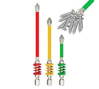 Screwdriver Drill Bits, Spring-Loaded Precision Bit Set, High-Torque Attachment Tool, Versatile Drill Accessory for Carpentry, Mechanic Work, Automotive, Industrial, Construction Use