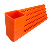Screwdriver Holder, Bit Storage Box, 9.45x2.2x3.15 inches, Layered Wall-Mounted Organizer, Perfect for Mechanics Electricians Carpenters, Garage Garden Home Basement Tool Storage Solution