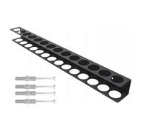 Screwdriver Organizer - Steel Pieghe Storage Mount | Hand Tool Organization Rack | Power Hammer Garage Holder Set For Workbench Basement Home Workshop Hanging Shovel Rake Broom Trimmer Hose Wall