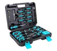 Screwdriver Set - Magnetic Precision Repair Tools | 43 Piece Handy Ratchet Screwdriver Set with Case for PC TV Car Watch Phone Laptop Glasses Furniture Appliance Home Garage