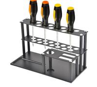 Screwdriver Storage Rack For Desktop | with Screw Tray Driver Organizer, Set Tool Holder, Rc Tools Kit Organizers, Multi-Functional Screws, Wire Cutters