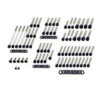 Screws4Bikes Set di viti HD Dyna e Softail acciaio inossidabile nero