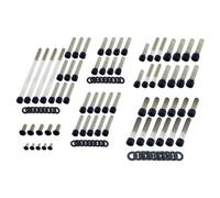 Screws4Bikes Set di viti HD Dyna e Softail acciaio inossidabile nero