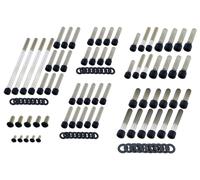 Screws4Bikes Set di viti HD Dyna e Softail DYNA/SOFTAIL 07-17 NERO