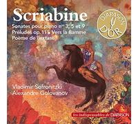 Scriabine : Sonates n° 3, 5 et 9, Prélude op. 11, Vers la flamme.
