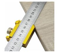 Scriba angolare in lega di alluminio 45 gradi angolo linea calibro righello carpentiere localizzatore blocco strumenti for la lavorazione del legno(Type 1 with ruler)