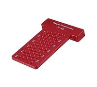 Scriba for la lavorazione del legno Lega di alluminio Tipo T Righello Posizionamento del foro Calibro for incisione Strumento for la misurazione del segno,Prodotti di precisione(T60 Red)