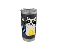 Scribble Art - Gesto rock, motivo: procione, per bambini Bicchiere termico in acciaio inox doppia parete