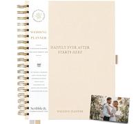 Scribble & Dot™ L'elegante wedding planner e organizer per la sposa, avvolto in tessuto in una scatola regalo, pagine spesse, copertina testurizzata, ogni passo del matrimonio.