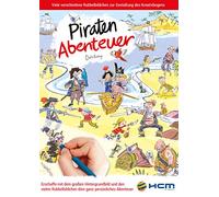 Scribble Down - Libro da colorare Pirate Adventure, Multicolore