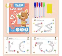 Scribble Smart Workbook, 2025 New Scribble Smart, cartella di lavoro per bambini, carta spessa che non taglia le mani, cartella di lavoro riutilizzabile intelligente, attività di apprendimento