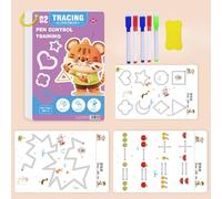 Scribble Smart Workbook, 2025 New Scribble Smart, cartella di lavoro per bambini, carta spessa che non taglia le mani, cartella di lavoro riutilizzabile intelligente, attività di apprendimento