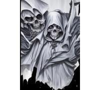 Scribbles From the Grave - 150 Lined Paged 6 x 9 Notebook: A Skeleton Notebook Journal Perfect For School, Work, or Home