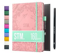 Scribbles That Matter Taccuino A5 con diario punteggiato 150 pagine Dot Grid Bullet Journal Copertina rigida vegana 160 gsm Carta spessa resistente alle sbavature (5,75 x 8,5) pollici, Rosa pastello