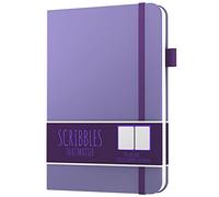 Scribbles That Matter Taccuino B5 con diario punteggiato 200 pagine Dot Grid Bullet Journal Copertina rigida vegana 120 gsm Carta spessa resistente alle sbavature (7 x 10) pollici, Lavanda