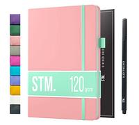 Scribbles That Matter Taccuino B5 con diario punteggiato 200 pagine Dot Grid Bullet Journal Copertina rigida vegana 120 gsm Carta spessa resistente alle sbavature (7 x 10) pollici, Rosa pastello