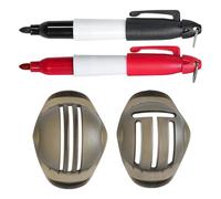 Scribe and Draw Alignment Stencil - Golf Ball Marker Identification Tool