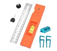Scribing Ruler, Woodworking Ruler, Guida regolabile con angolo di marking 15-90 gradi per layout calibro portatile misura strumento