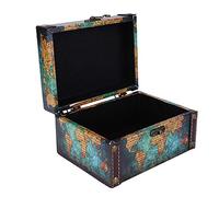 Scrigno del Tesoro Scatola portaoggetti in Legno Vintage per Gioielli retrò Organizer per gingillo Scatola per Esposizione Ornamenti da Tavolo per la Mamma di