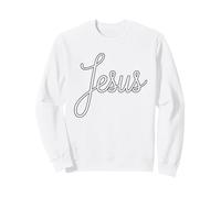 Script di Gesù Minimal Christian Faith Design Felpa