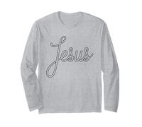 Script di Gesù Minimal Christian Faith Design Maglia a Manica