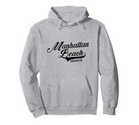 Script di Manhattan Beach NYC Adatto per Uomini e Donne. Felpa con Cappuccio