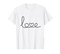 Script di Parole d'Amore con Cuore per Lettera V Maglietta