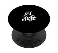 Script gotico divertente con scritta sarcastica di El Jefe PopSockets PopGrip Adesivo