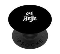 Script gotico divertente con scritta sarcastica di El Jefe PopSockets PopGrip Adesivo